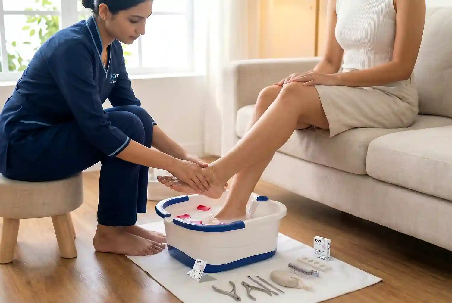 Foot Ritual (Pedicure) at Home in Tumkur