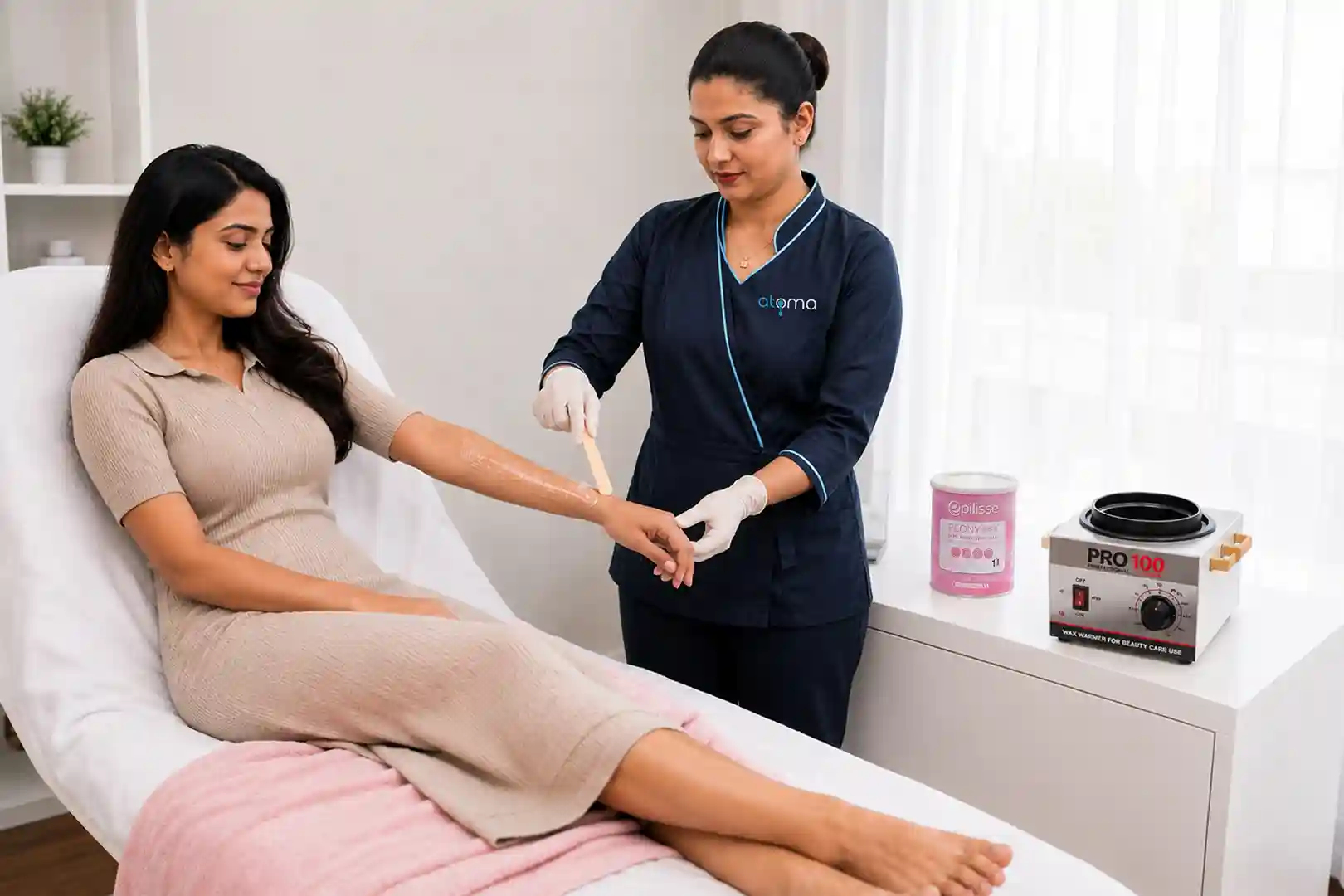 Peony Full Body + Beas Bikini Waxing